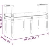  Klupa crna 110 x 40 x 70 cm baršunasta | shoptok.hr