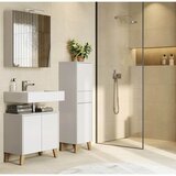 Germania Krem visok kupaonski ormarić u mat dekoru 33x123 cm Arnea – | shoptok.hr