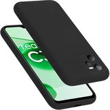 Cadorabo Ohišje, združljiv z Realme v tekoči črni barvi - zaščitni pokrov iz fleksibilnega silikona TPU, (20694089) | Shoptok.si