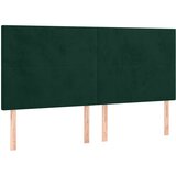 Krevet box spring s madracem LED tamnozeleni 180x200 cm baršun | shoptok.hr