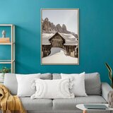  Slika - Winter in the Dolomites (1 Part) Vertical 40x60 U prirodnom drvenom okviru | shoptok.hr