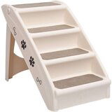 vidaXL Sklopive stepenice za pse krem 62 x 40 x 49,5 cm | shoptok.hr