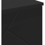 vidaXL Kopalniška omarica z vrati Črna 60 x 35 x 80 cm Konstruiran les | Shoptok.si