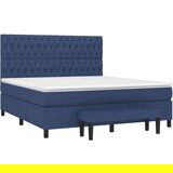  Krevet s oprugama i madracem plavi 180x200 cm od tkanine | shoptok.hr