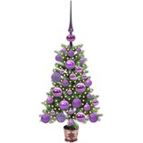 vidaXL Božićno drvce s 150 LED svjetlima s stalakom Zelena 65 cm PE | shoptok.hr
