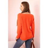Kesi Włoski V-neck sweater orange | shoptok.hr