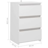  Noćni ormarići 2 kom bijeli 40x35x62 5 cm od konstruiranog drva | shoptok.hr