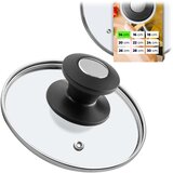 KADAX stekleni pokrov 14 cm univerzalni toplotno odporen pokrov za lonce in ponev, (5000355983) | Shoptok.si