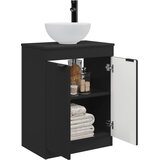 Kupaonski umivaonik s sudoperom Crna 54 x 35 x 83 cm | shoptok.hr