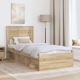  Krevetna konstrukcija Sonoma 100 x 200 cm Čvrsto borovo drvo | shoptok.hr