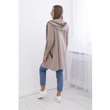 Kesi Sweatshirt with decorative belt dark beige | shoptok.hr