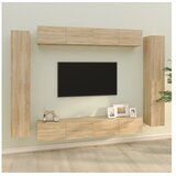  Komplet TV omaric 8-delni sonoma hrast konstruiran les | Shoptok.si