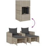  vrtna sedežna garnitura z blazinami, 5-delna, poli ratan | Shoptok.si