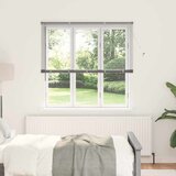 vidaXL Okenska roleta z zavesami Drugo Srebrna 80 x 130 cm Aluminij | Shoptok.si