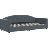  Dnevni krevet s pomoćnim ležajem i madracima tamno sivi 90x190 cm baršun | shoptok.hr
