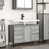 vidaXL Ormarić za umivaonik s ladicama siva sonoma 90x34,5x60 cm | shoptok.hr