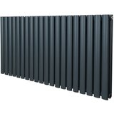 Monster ovalni stebričasti radiator – 600 mm x 1200 mm – antracitno siva, (21569925) | Shoptok.si