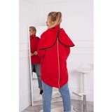 Kesi Insulated sweatshirt with a zipper at the back red Cene