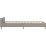 Okvir za krevet s uzglavljem svjetlosivi 80 x 200 cm od tkanine | shoptok.hr