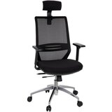 MID.YOU VRTLJIVI STOL umetna masa, tekstil črna | Shoptok.si