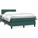 Box spring postelja z vzmetnico temno zelena 120x210 cm žamet, (22011208) | Shoptok.si