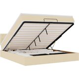 vidaXL Otomanski krevet s madracem i LED krem 160x200cm tkanine | shoptok.hr