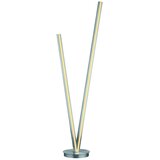 CINQUE Siva LED stoječa svetilka z glasovnim upravljanjem s pomočjo mobilne aplikacije s kovinskim senčilom (višina 172,5 cm) Cicanto – Cene