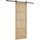  Klizna vrata ORKDAL Prirodna i crna 83 x 232 cm | shoptok.hr
