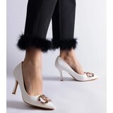  White stilettos adorned with colorful rhinestones Callsa | Shoptok.si