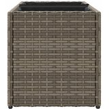  Vrtna sadilica s 2 posude siva 72 x 30 x 32 cm od poliratana | shoptok.hr
