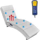  Masažni ležaj od umjetne kože bijeli | Eponuda.com