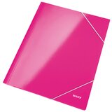 Leitz sijajna lakirana mapa z radirko, roza | Shoptok.si