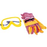  Dječji veliki set - motornih pila, rukavice, naočale i kaciga - zeleno/žuta | Shoptok.si