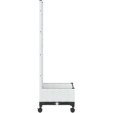  Vrtni saksija s rešetkom i kotačima Bijela 40 x 40 x 131,5 cm | Eponuda.com