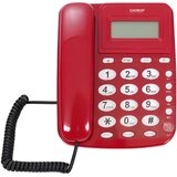 AVIZAR Večfunkcijski fiksni žični telefon z LCD-zaslonom / ponovnim klicem / alarmom, (5000299324) | Shoptok.si