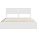  Krevetna konstrukcija Bijelo 200 x 200 cm Inženjersko Drvo | shoptok.hr