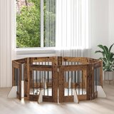  Vrata za pse s postoljem 8 pcs Staro drvo 60 x 60 cm | shoptok.hr