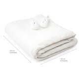 Električni Grijač Kreveta za Dvije Osobe Blewarm InnovaGoods 60+60 W 140 x 160 cm Bijela | shoptok.hr