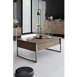 Hanah home stočić za dnevnu sobu luxe - walnut, silver walnutsilver coffee table Cene