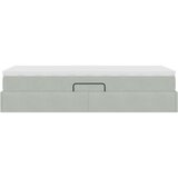  Krevet s madracem i skladištem Svijetlo siva 90 x 200 cm Baršun | shoptok.hr