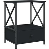  Nočna mizica 2 kosa črna 50x41x65 cm inženirski les, (20809086) | Shoptok.si