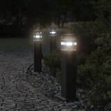  Vanjska podna svjetiljka s utičnicom crna 50 cm aluminijska | shoptok.hr