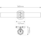  Hinkley HK-ELLISON2-BK-BN - Kupatilsko svetlo ELLISON 2xE27/40W/230V IP44 crna | Eponuda.com