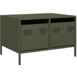 Maison Chic TV omarica - TV enota - Televizijska omarica olivno zelena 68x50x43,5 cm hladno valjano jeklo, (21699296) Cene