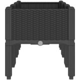  Vrtna sadilica s nogama crna 120 x 40 x 42 cm PP | Eponuda.ba