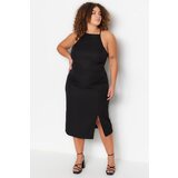 Trendyol Curve Plus Size Dress - Black - Bodycon | Shoptok.si