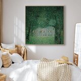  Slika - Gustav Klimt – Oberösterreichisches Bauernhaus 60x60 U prirodnom drvenom okviru | shoptok.hr