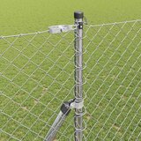  Stup za ogradu Srebrno 10 x 1,5 m (40 x 40 mm mreža) Čelik | shoptok.hr