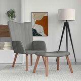  Stolica za opuštanje s osloncem za noge svjetlosiva baršunasta | shoptok.hr