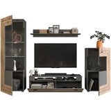 MID.YOU Dnevni Regal Freno, Barva Hrasta, Siva | Shoptok.si